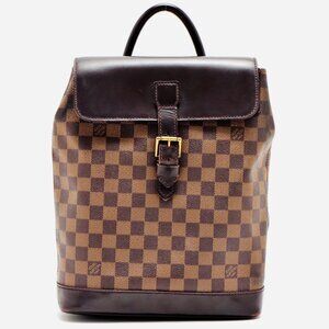 Louis Vuitton Brown Damier Ebene Coated Canvas Soho Backpack